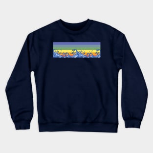 Waves and Rainbow Crewneck Sweatshirt